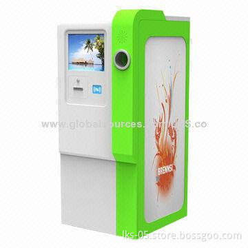 Container Kiosk with 17-inch Touch Screen and RFID Card Reader for Recycling Management